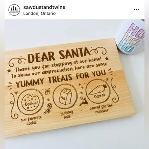 Wooden Santa Tray Board